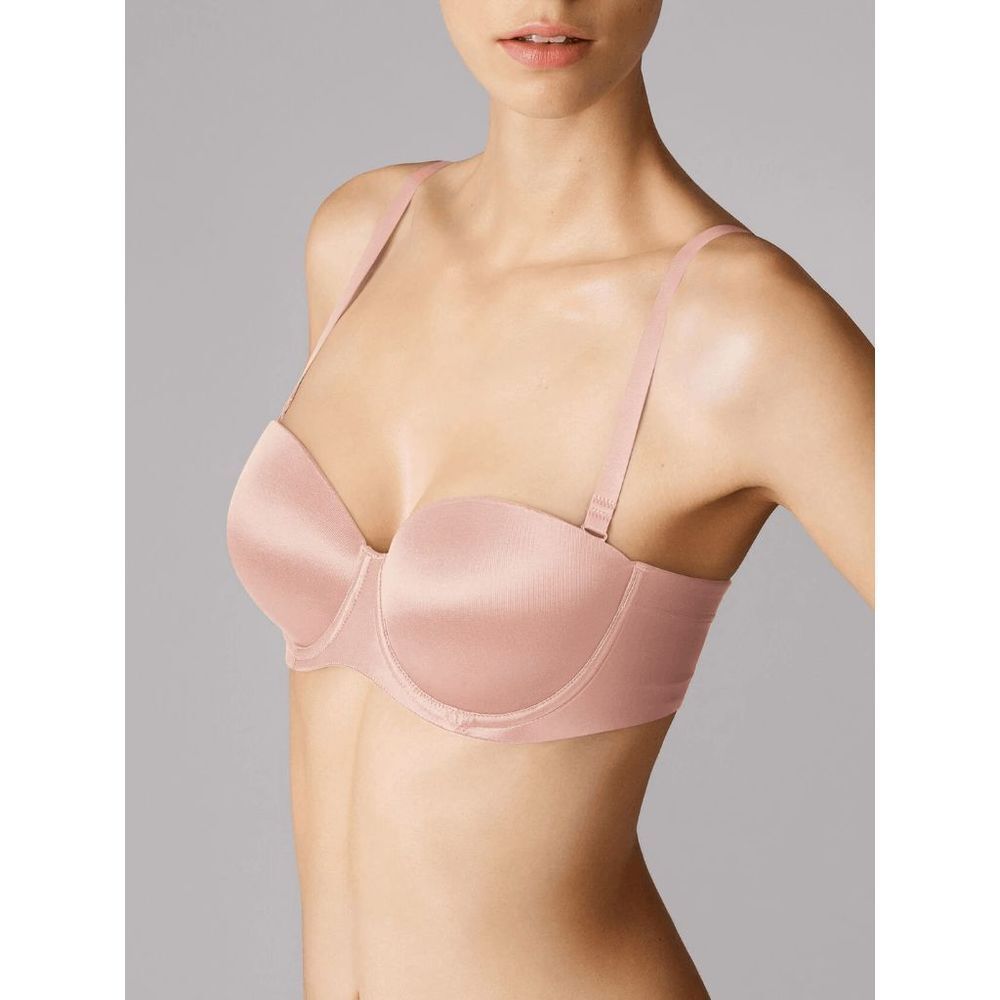 Wolford Sheer Touch Bandeau Bra 34D Rosepowder - Picture 2 of 16